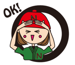 Let's enjoy baseball sticker #4244843