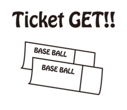 Let's enjoy baseball sticker #4244846