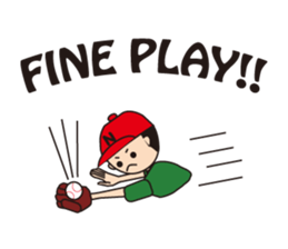 Let's enjoy baseball sticker #4244860