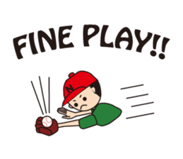 Let's enjoy baseball sticker #4244860