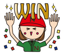 Let's enjoy baseball sticker #4244872