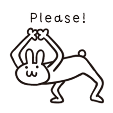 Long rabbit for the world sticker #4245063