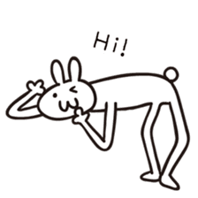 Long rabbit for the world sticker #4245071