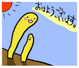 Fish and Spotted garden eel sticker #4245884