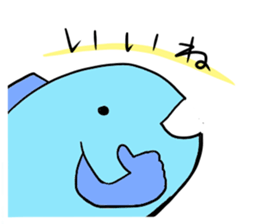 Fish and Spotted garden eel sticker #4245892