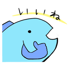 Fish and Spotted garden eel sticker #4245892