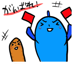 Fish and Spotted garden eel sticker #4245901