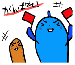 Fish and Spotted garden eel sticker #4245901