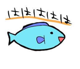 Fish and Spotted garden eel sticker #4245912