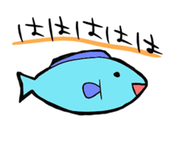 Fish and Spotted garden eel sticker #4245912