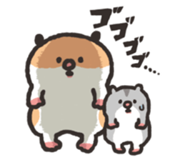 Chillin hamsters sticker #4246018