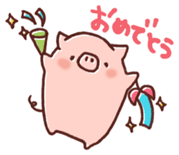 Ticket activity of female pig sticker #4246563