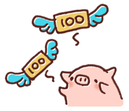 Ticket activity of female pig sticker #4246576