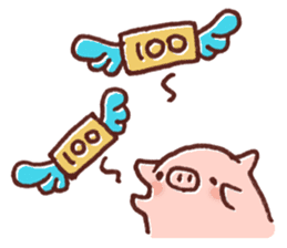Ticket activity of female pig sticker #4246576