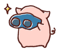 Ticket activity of female pig sticker #4246583