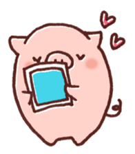 Ticket activity of female pig sticker #4246584