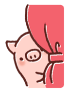 Ticket activity of female pig sticker #4246599