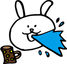 Of polka dot rabbit sticker #4247246