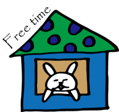 Of polka dot rabbit sticker #4247253