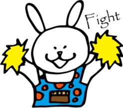 Of polka dot rabbit sticker #4247254