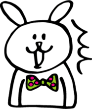 Of polka dot rabbit sticker #4247257