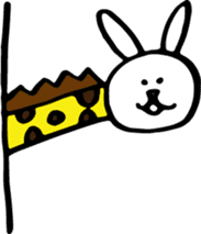 Of polka dot rabbit sticker #4247258