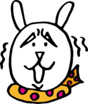 Of polka dot rabbit sticker #4247273