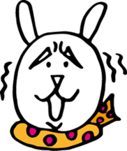 Of polka dot rabbit sticker #4247273