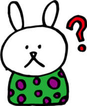 Of polka dot rabbit sticker #4247274
