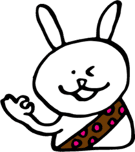 Of polka dot rabbit sticker #4247278