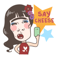 Lovely girl Mary sticker #4247583