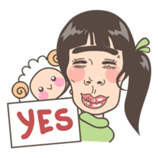 Lovely girl Mary sticker #4247586