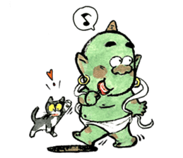 a funny monster sticker #4247741