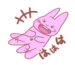 star navel rabbits sticker #4248126