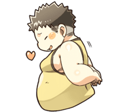 Daily Lives of Chubby Boy sticker #4248256