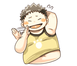 Daily Lives of Chubby Boy sticker #4248258