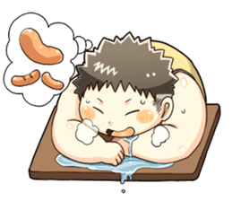 Daily Lives of Chubby Boy sticker #4248265