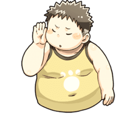 Daily Lives of Chubby Boy sticker #4248278