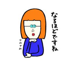 Silly talk of the girl 2 sticker #4248325