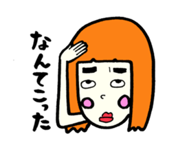 Silly talk of the girl 2 sticker #4248351