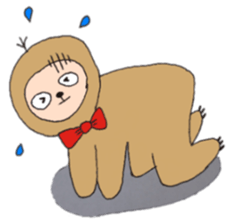 cute sloth sticker #4248490