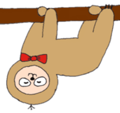 cute sloth sticker #4248502
