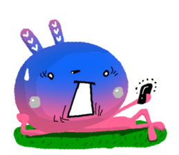 The rabbit scent of peach sticker #4248766