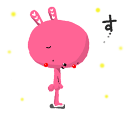 The rabbit scent of peach sticker #4248780