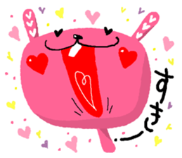 The rabbit scent of peach sticker #4248782