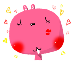 The rabbit scent of peach sticker #4248786