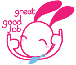 Genki Usagi sticker #4248847