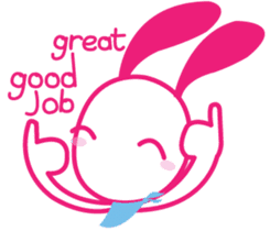 Genki Usagi sticker #4248847