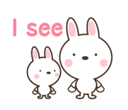 Two Rabbit's stickers (eng) sticker #4249200