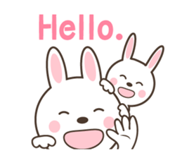 Two Rabbit's stickers (eng) sticker #4249201